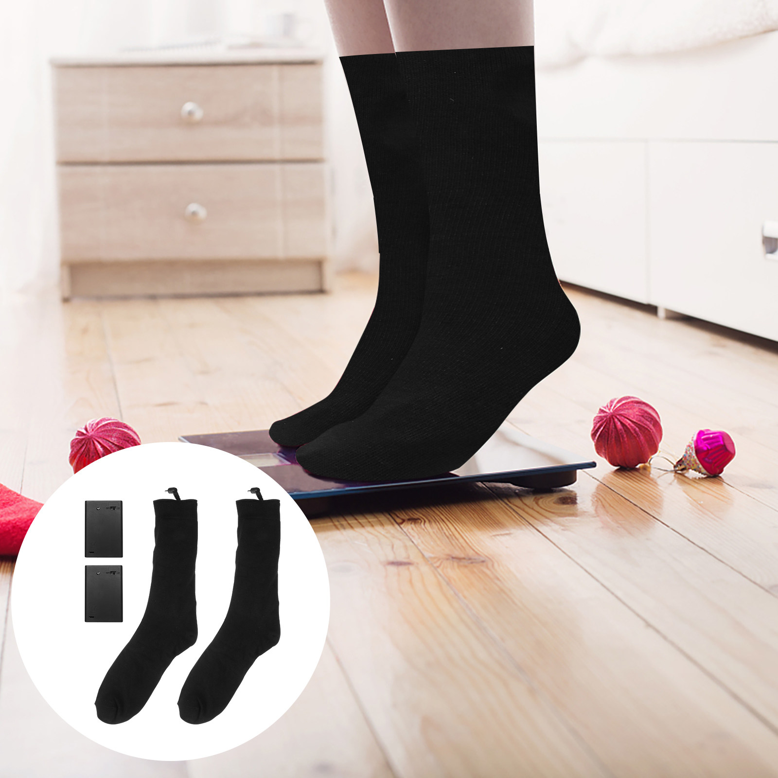 Thermal Sock Winter - جوارب شتوية دافئة تعمل بالبطارية، توفر