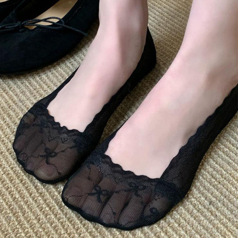 Invisibility Sock Loafer - جوارب قصيرة غير مرئية للنساء مزينة