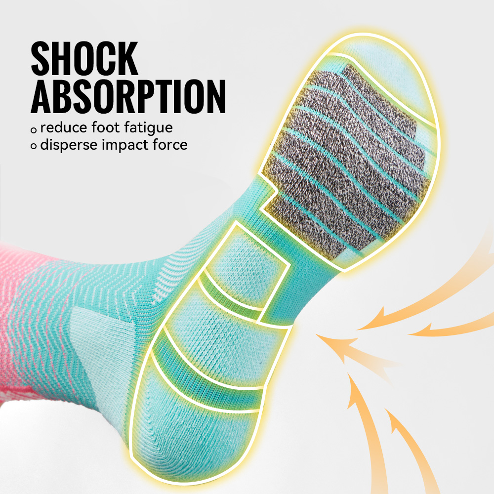 WRELS 1/2/3 جوارب رياضية مبطنة - مراجعة Wool Hiking Sock وسعره