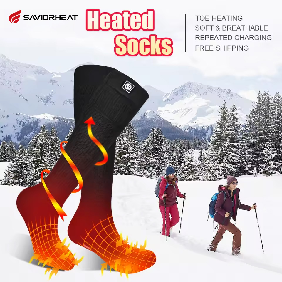 جوارب ساخنة حرارية للكبار ، مق - مراجعة Thermal Sock Winter وسعره